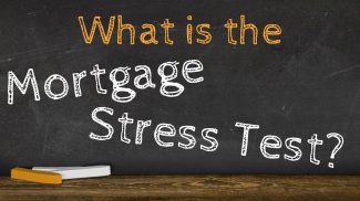 Chalkboard with text: What is the Mortgage Stress Test?