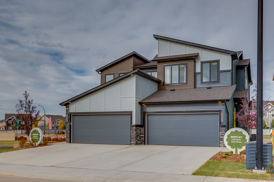 Bentley Duplex Show Home Excel Homes Orchards Edmonton Ext