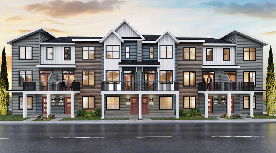 The Everly Townhomes The Orchards Brookfield Residential Block 6