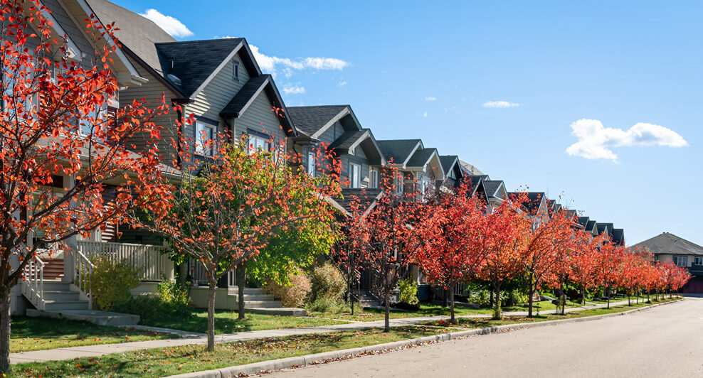 New homes at The Orchards in Southeast Edmonton